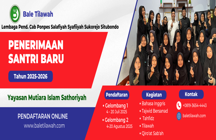 Penerimaan Santri Baru 2025-2026