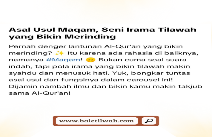 Asal usul Maqam, Seni irama Tlawah